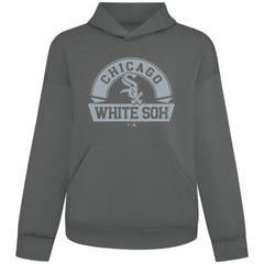 Chicago White Sox Levelwear Luxe Signature Banner Arch Tri-Blend Hoodie - Gray - MLB Lifestyle