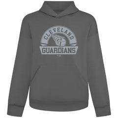 Cleveland Guardians Levelwear Luxe Signature Banner Arch Tri-Blend Hoodie - Gray - MLB Lifestyle