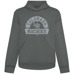 Colorado Rockies Levelwear Luxe Signature Banner Arch Tri-Blend Hoodie - Gray - MLB Online