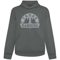 Texas Rangers Levelwear Luxe Signature Banner Arch Tri-Blend Hoodie - Gray - MLB Sale
