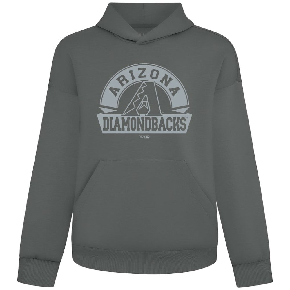 Arizona Diamondbacks Levelwear Luxe Signature Banner Arch Tri-Blend Hoodie - Gray - MLB Online