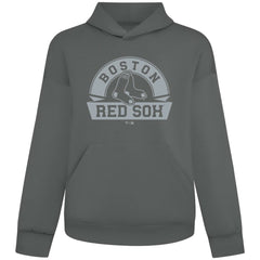 Boston Red Sox Levelwear Luxe Signature Banner Arch Tri-Blend Hoodie - Gray - MLB Discount