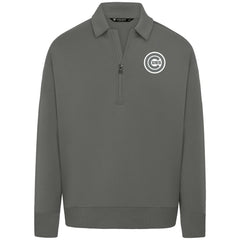 Chicago Cubs Levelwear Luxe Signature Quarter-Zip Chenille Logo Tri-Blend Sweatshirt - Gray - MLB Online
