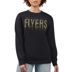 Philadelphia Flyers G-III 4Her by Carl Banks Women's Metallic Drop Printed Fleece Sweatshirt - Black - NHL 203500661