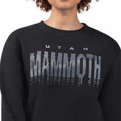 Utah Mammoth G-III 4Her by Carl Banks Women's Metallic Drop Printed Fleece Sweatshirt - Black - NHL 203500662