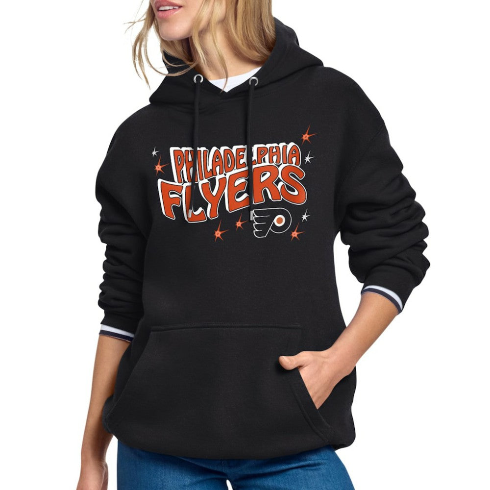 Philadelphia Flyers Starter Women's Fireworks Fleece Hoodie - Black - NHL 203500688