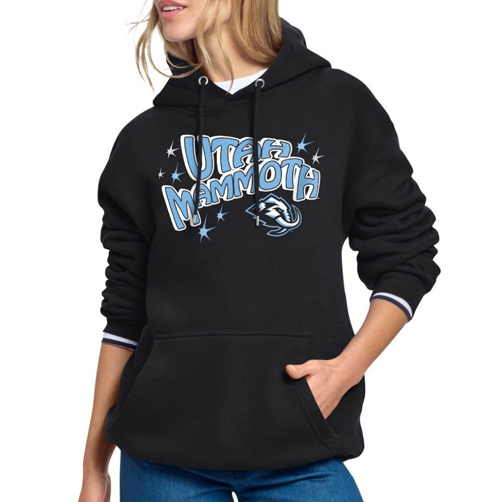 Utah Mammoth Starter Women's Fireworks Fleece Hoodie - Black - NHL 203500689
