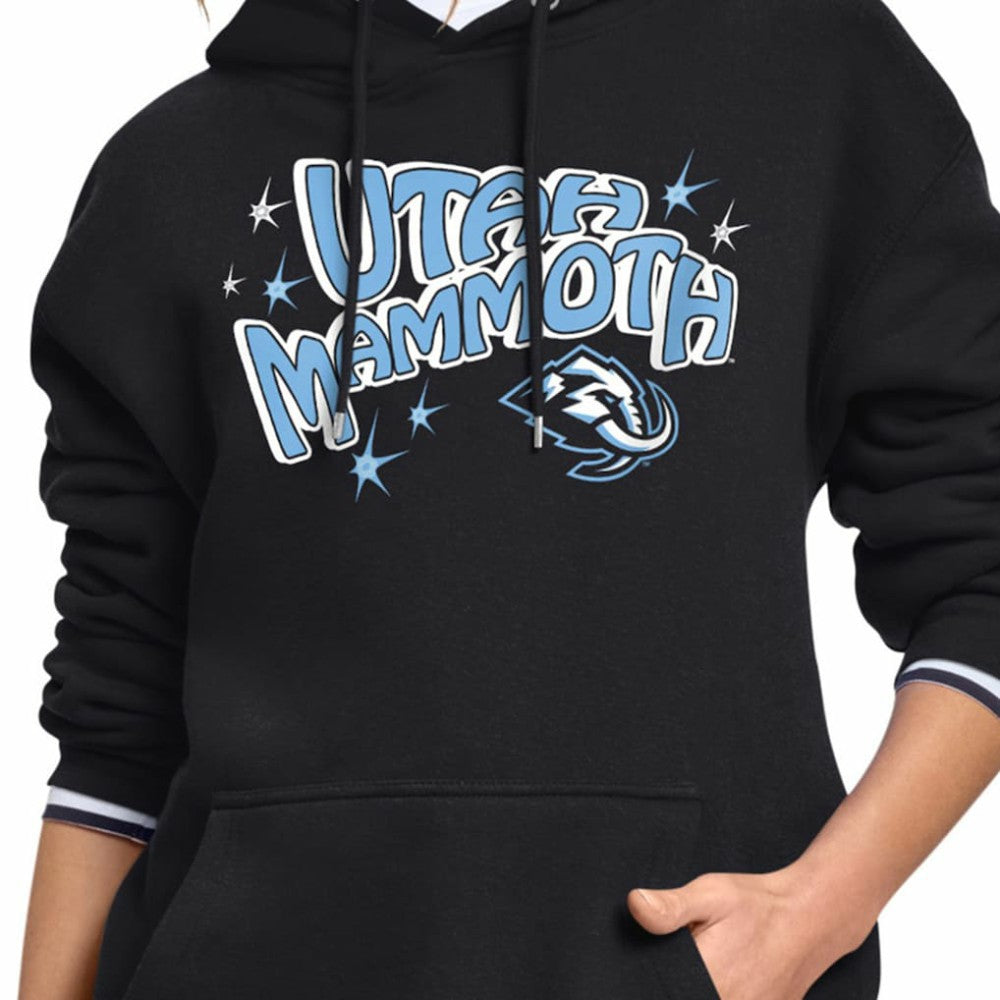 Utah Mammoth Starter Women's Fireworks Fleece Hoodie - Black - NHL 203500689