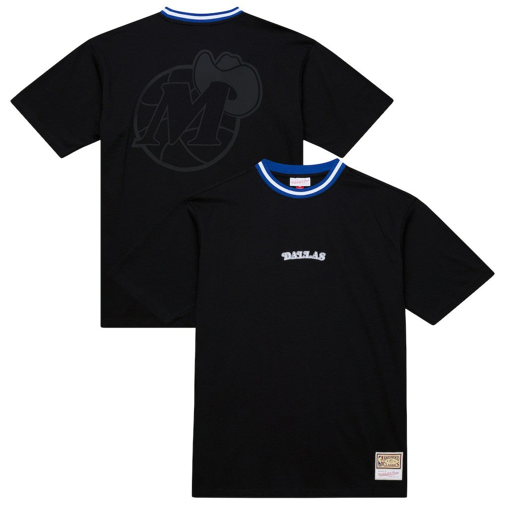 Dallas Mavericks Hardwood Classics Nights Playmaker T-Shirt for sale Black | Mitchell & Ness