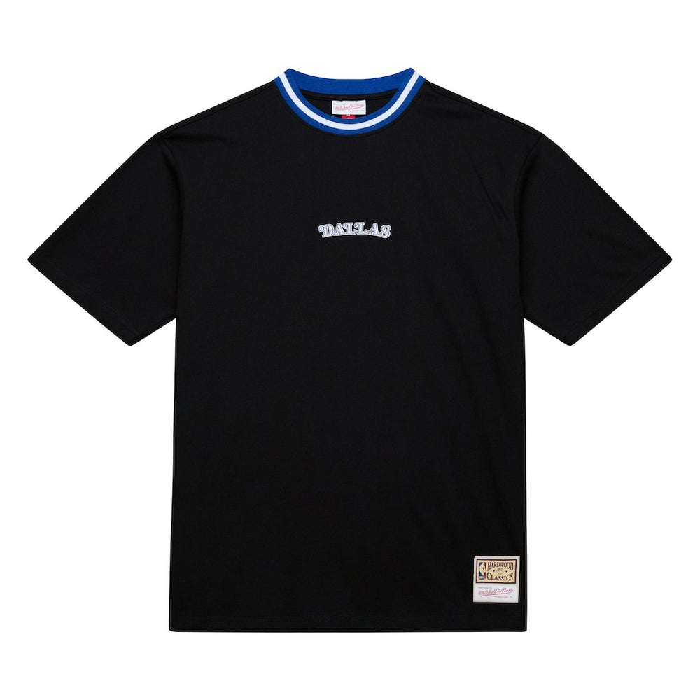 Dallas Mavericks Hardwood Classics Nights Playmaker T-Shirt for sale Black | Mitchell & Ness