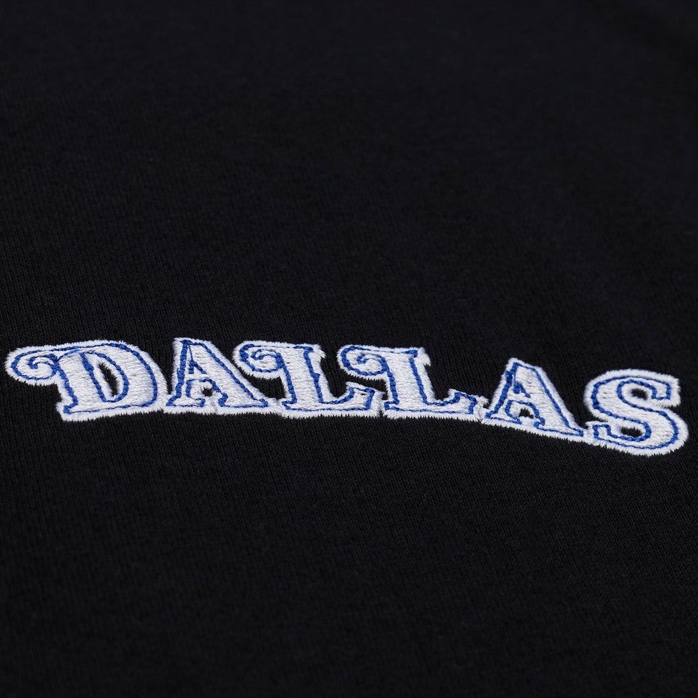 Dallas Mavericks Hardwood Classics Nights Playmaker T-Shirt for sale Black | Mitchell & Ness