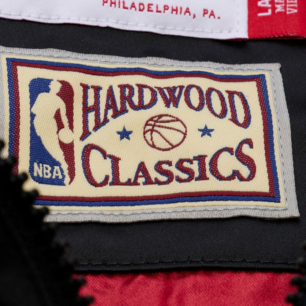 Cleveland Cavaliers Hardwood Classics Nights Walk the Tunnel Satin Bomber Full-Snap Hooded Jacket for sale Black | Mitchell & Ness Near Me
