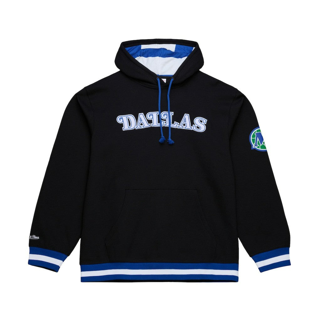 Dallas Mavericks Hardwood Classics Nights Playmaker Fleece Hoodie for sale Black | Mitchell & Ness discount