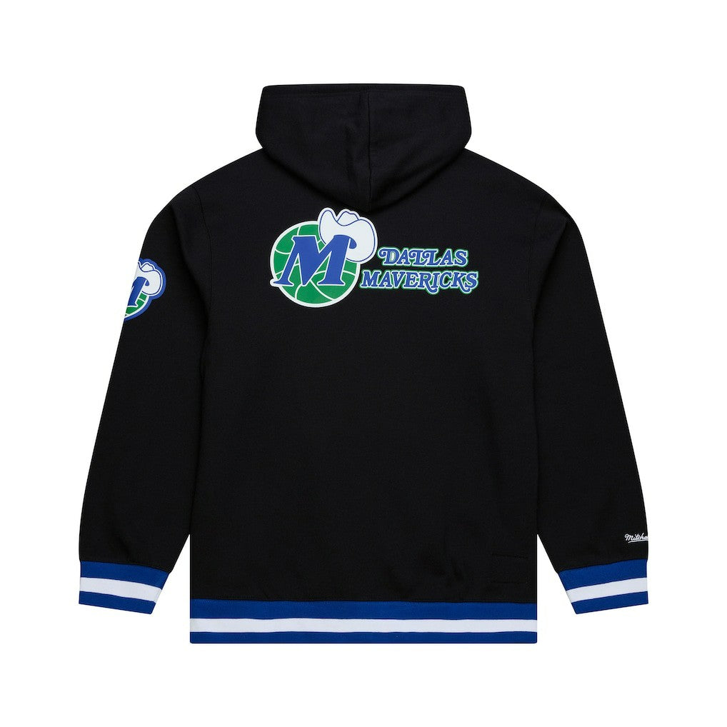 Dallas Mavericks Hardwood Classics Nights Playmaker Fleece Hoodie for sale Black | Mitchell & Ness discount