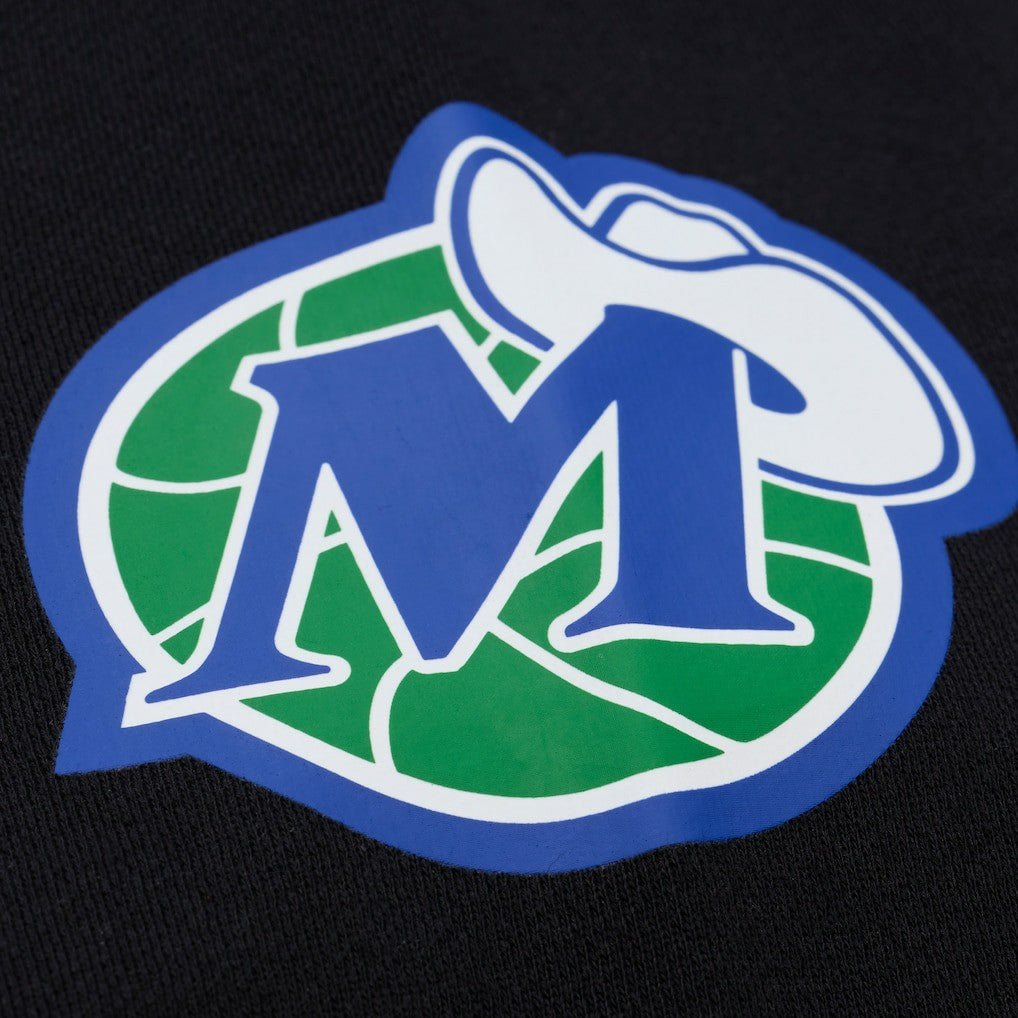 Dallas Mavericks Hardwood Classics Nights Playmaker Fleece Hoodie for sale Black | Mitchell & Ness discount