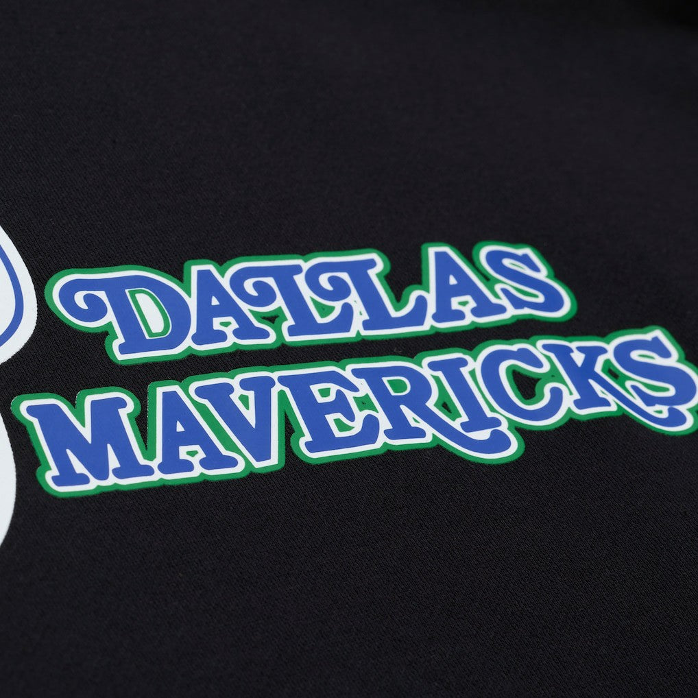 Dallas Mavericks Hardwood Classics Nights Playmaker Fleece Hoodie for sale Black | Mitchell & Ness discount