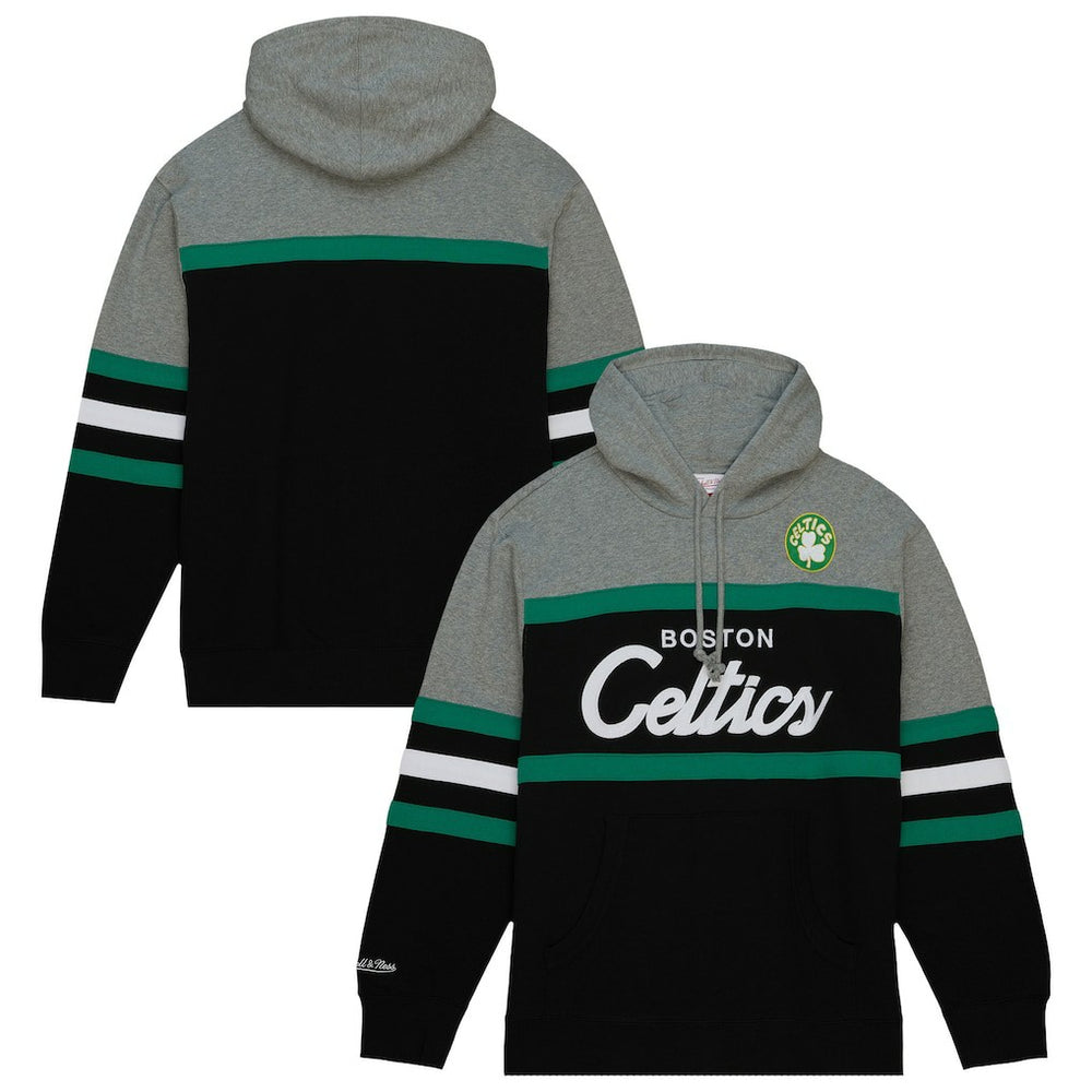 Boston Celtics Head Coach Hoodie Black/Gray | Mitchell & Ness Lifestyle