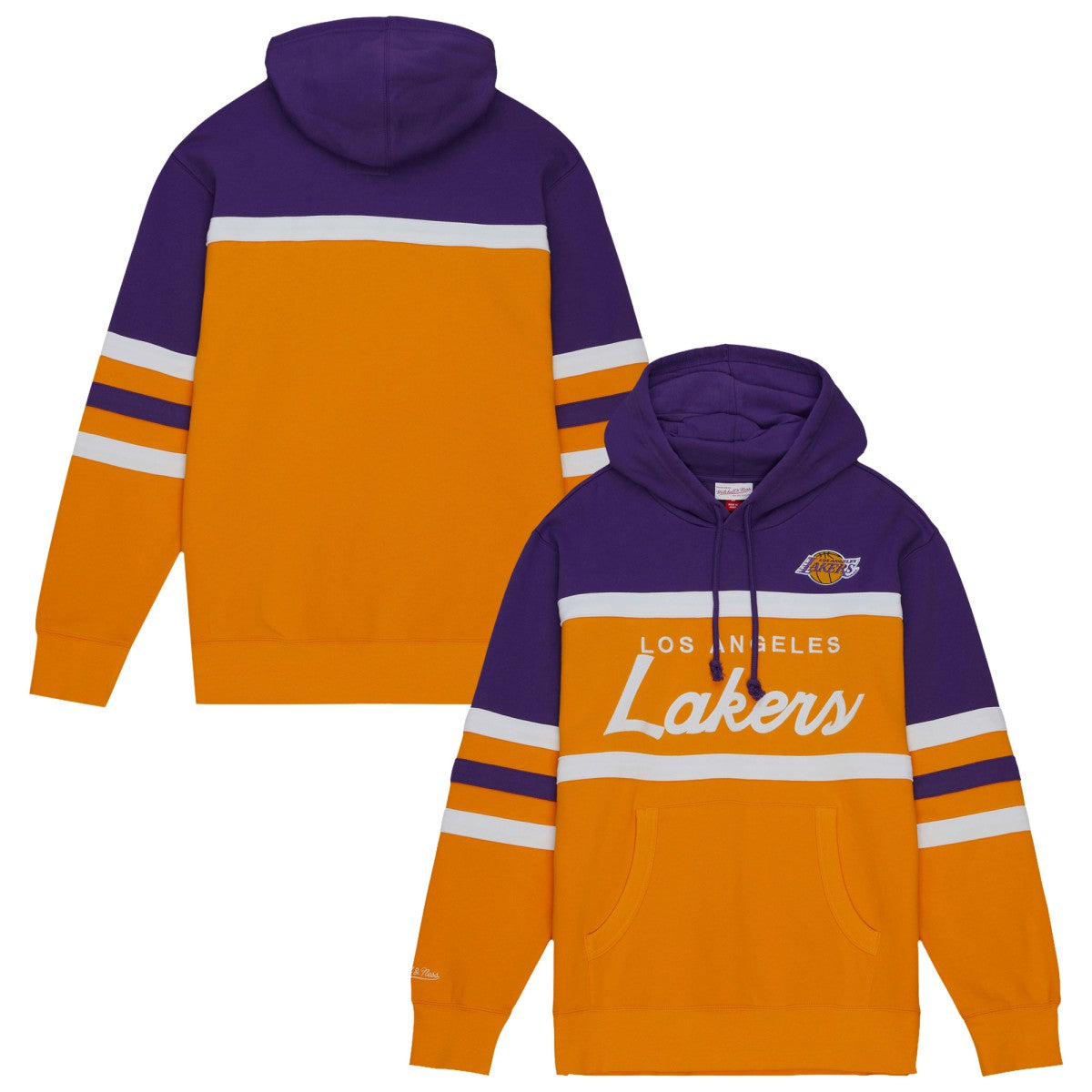 Los Angeles Lakers Head Coach Hoodie Gold/Purple | Mitchell & Ness Lifestyle