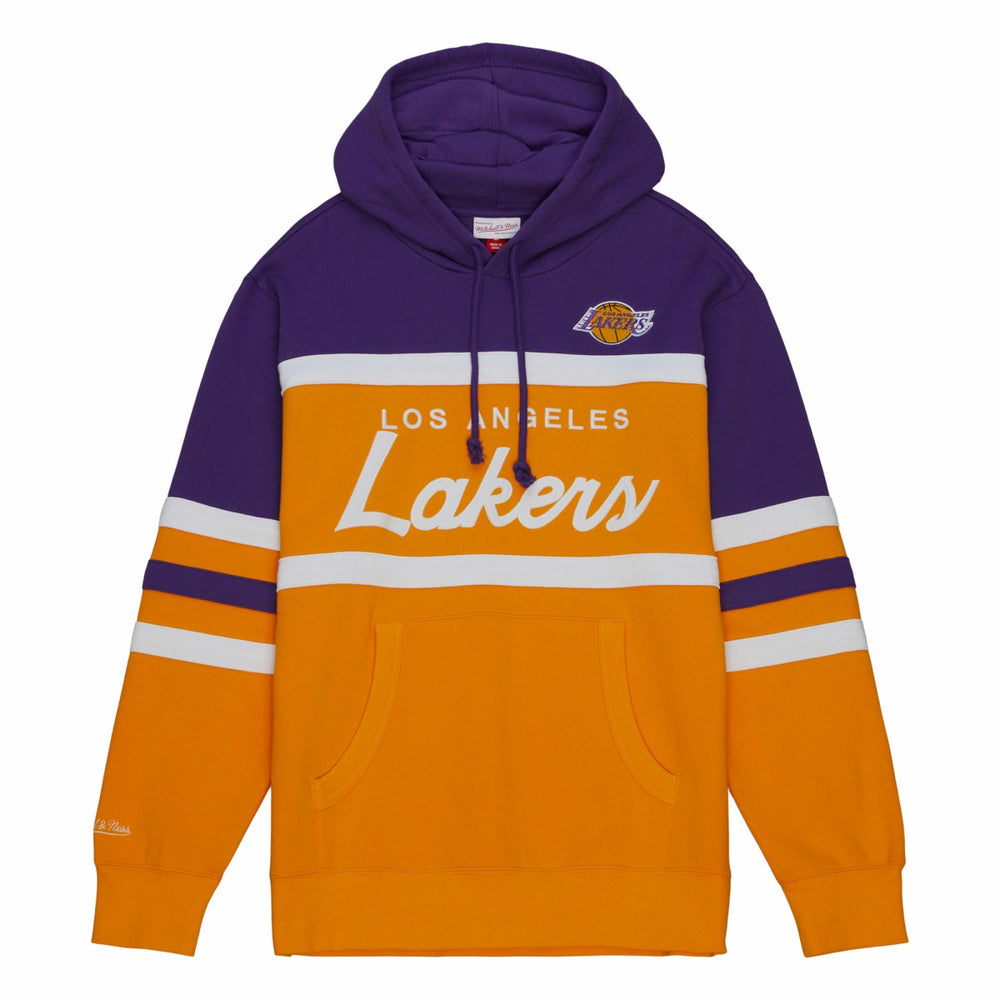 Los Angeles Lakers Head Coach Hoodie Gold/Purple | Mitchell & Ness Lifestyle