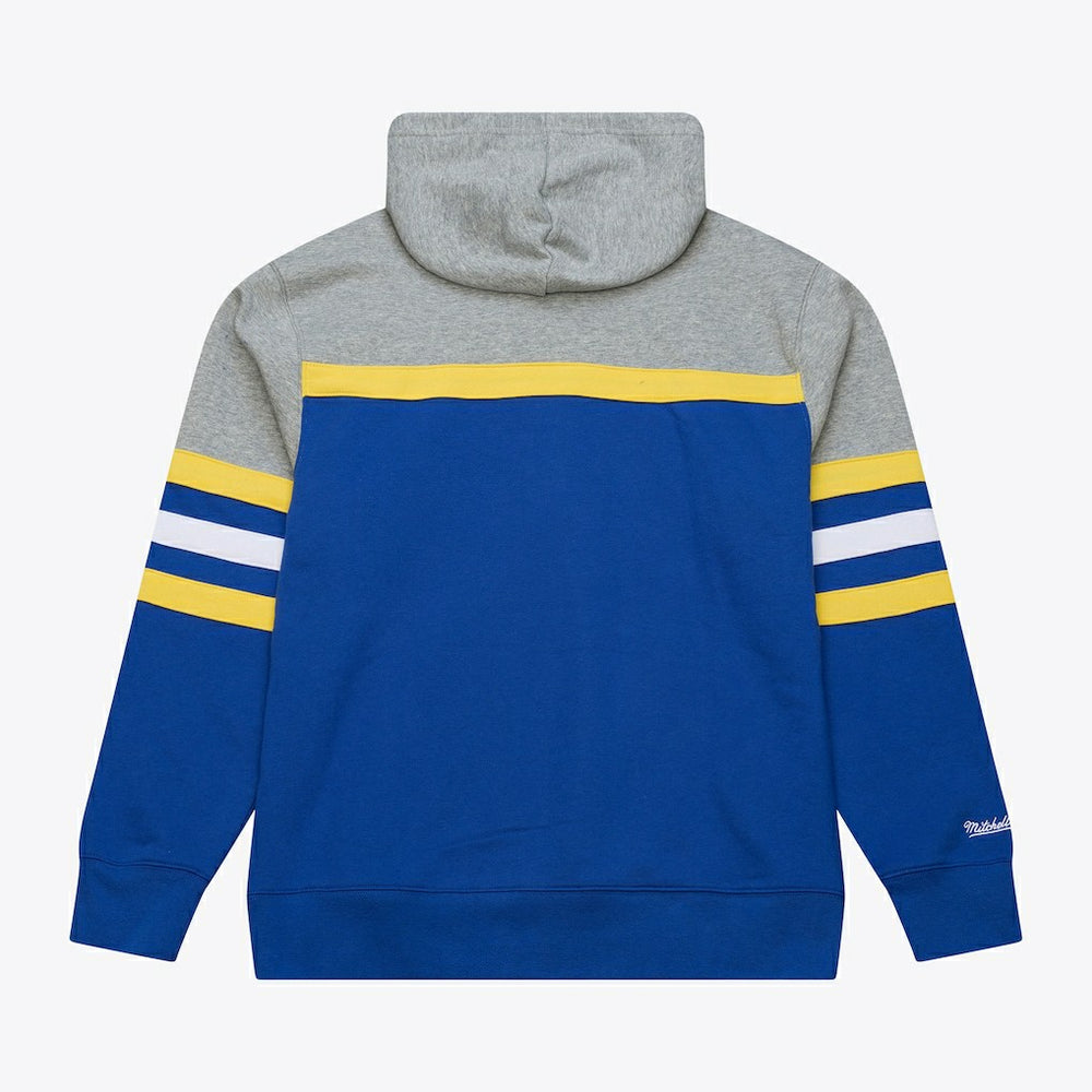 Golden State Warriors Head Coach Hoodie for sale Royal/Gray | Mitchell & Ness US