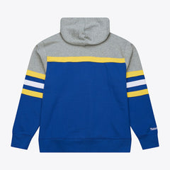 Golden State Warriors Head Coach Hoodie for sale Royal/Gray | Mitchell & Ness US