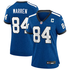 Nike Tyler Warren Indianapolis Colts Women's Alternate 2 Indiana Nights Game Jersey Heather Royal