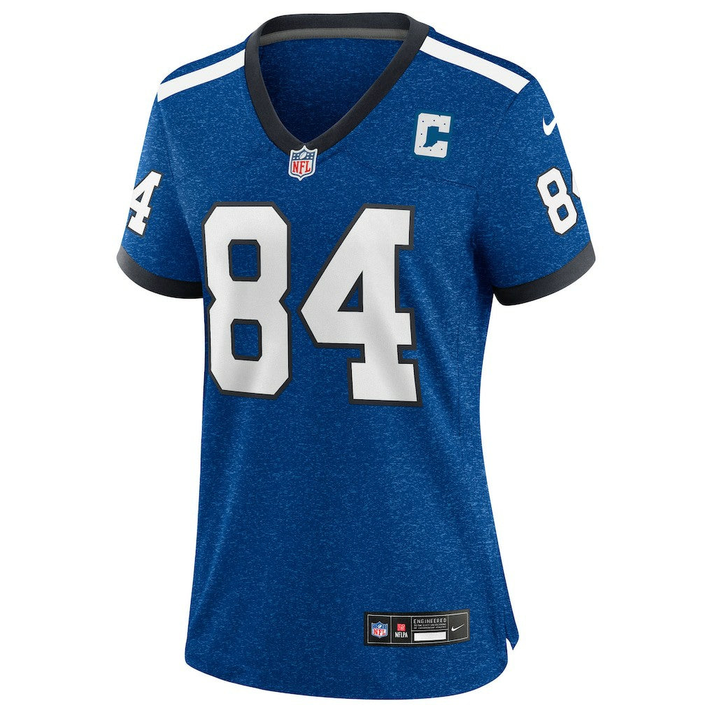 Nike Tyler Warren Indianapolis Colts Women's Alternate 2 Indiana Nights Game Jersey Heather Royal