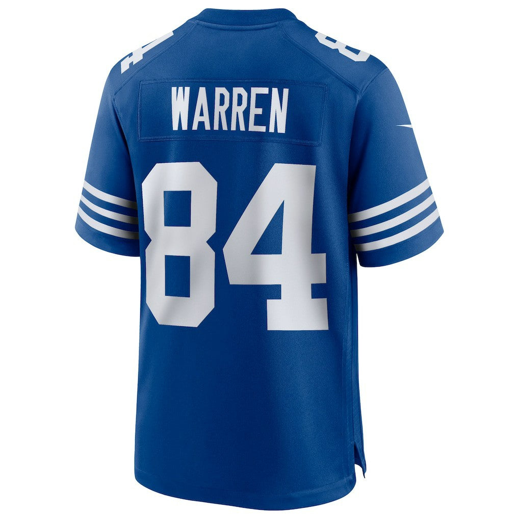 Nike Tyler Warren Indianapolis Colts Alternate Game Jersey Royal
