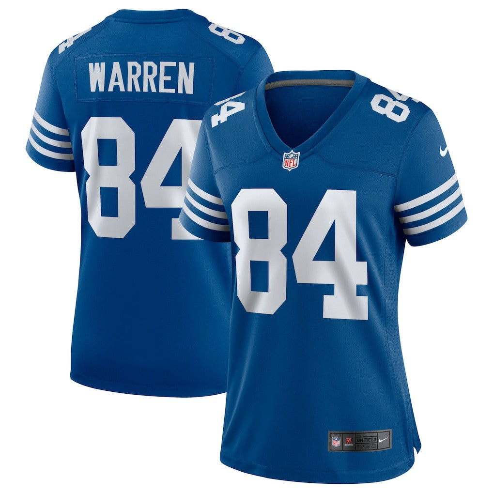 Nike Tyler Warren Indianapolis Colts Women's Alternate Game Jersey Royal