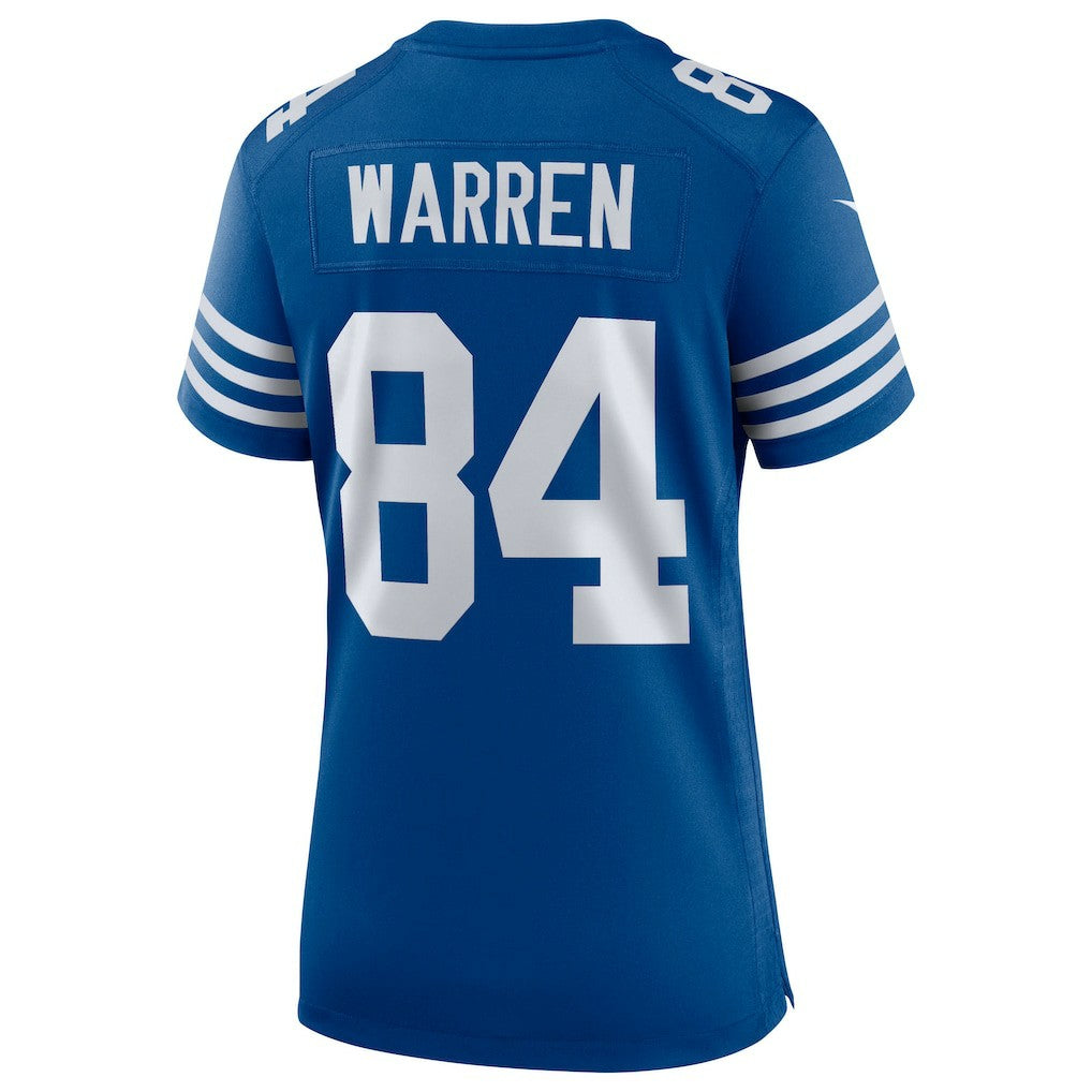 Nike Tyler Warren Indianapolis Colts Women's Alternate Game Jersey Royal