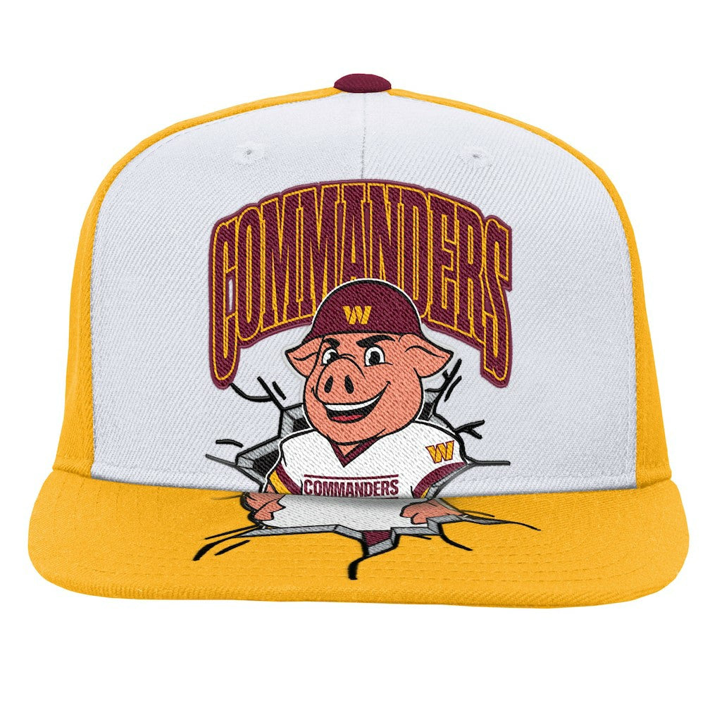 Mitchell & Ness Washington Commanders Youth Team Mascot Snapback Hat White