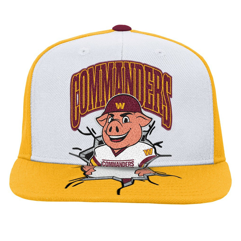 Mitchell & Ness Washington Commanders Youth Team Mascot Snapback Hat White