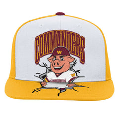 Mitchell & Ness Washington Commanders Youth Team Mascot Snapback Hat White