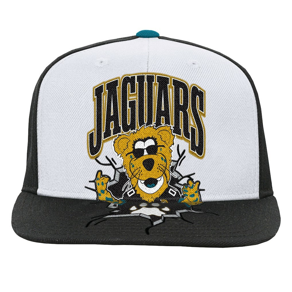 Mitchell & Ness Jacksonville Jaguars Youth Team Mascot Snapback Hat White