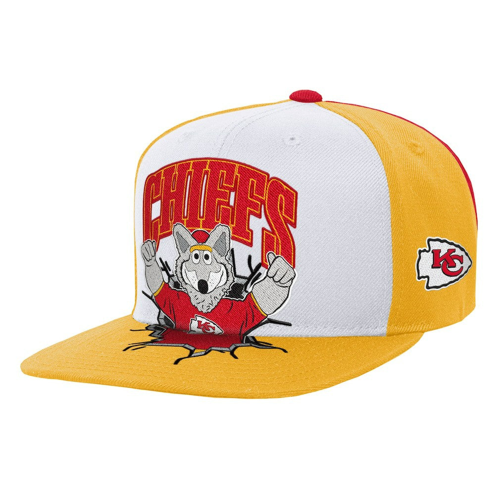 Mitchell & Ness Kansas City Chiefs Youth Team Mascot Snapback Hat White