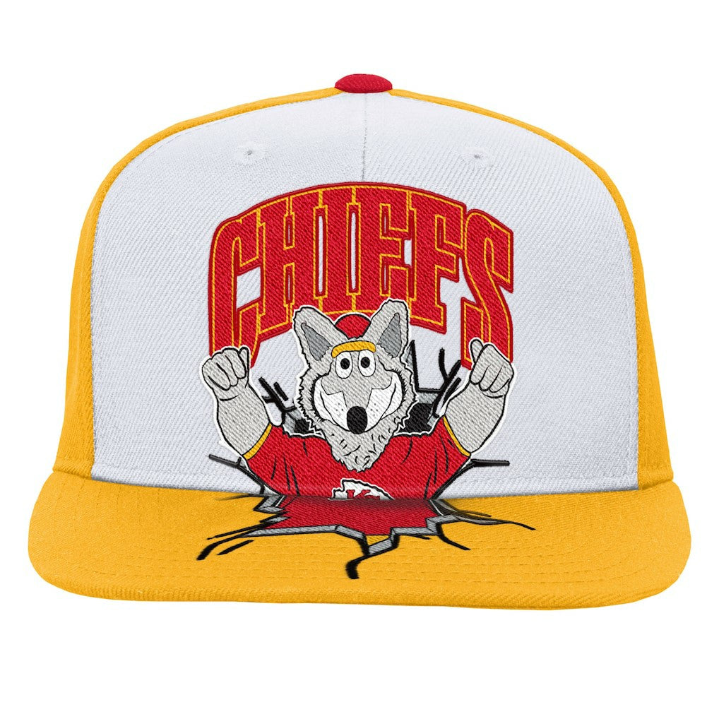 Mitchell & Ness Kansas City Chiefs Youth Team Mascot Snapback Hat White