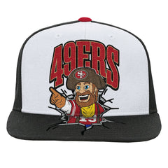 Mitchell & Ness San Francisco 49ers Youth Team Mascot Snapback Hat White