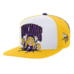 Mitchell & Ness Minnesota Vikings Youth Team Mascot Snapback Hat White