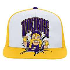Mitchell & Ness Minnesota Vikings Youth Team Mascot Snapback Hat White