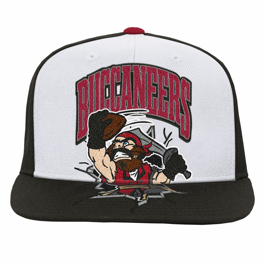 Mitchell & Ness Tampa Bay Buccaneers Youth Team Mascot Snapback Hat White