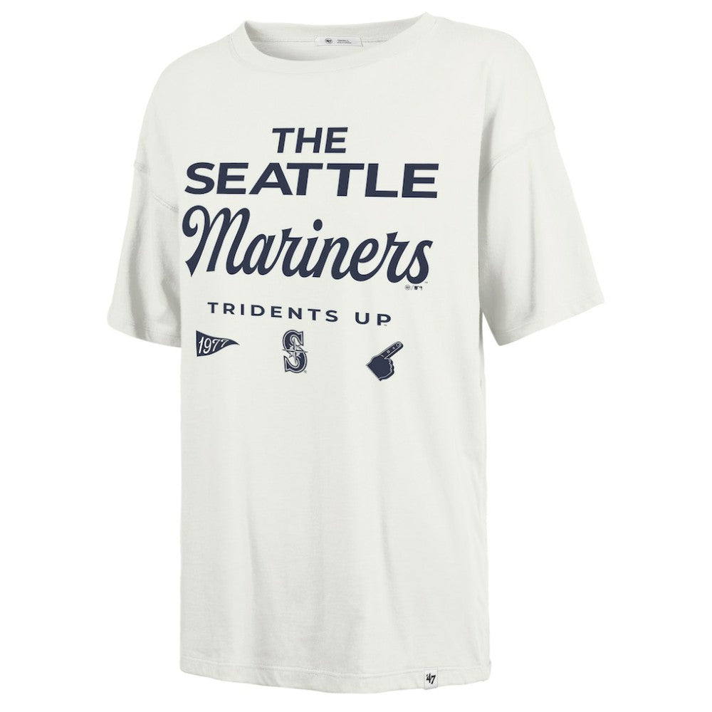 Seattle Mariners '47 Women's Show Off Boyfriend T-Shirt - White - 47 brand Online