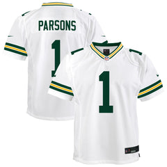 Nike Micah Parsons Green Bay Packers Youth White Game Jersey White