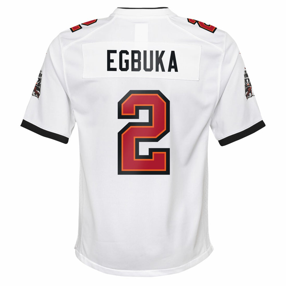 Nike Emeka Egbuka Tampa Bay Buccaneers Youth White Game Jersey White