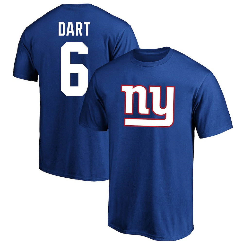 Fanatics Jaxson Dart New York Giants Big & Tall Player Name & Number T-Shirt Royal