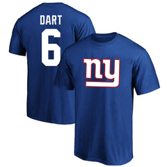 Fanatics Jaxson Dart New York Giants Big & Tall Player Name & Number T-Shirt Royal