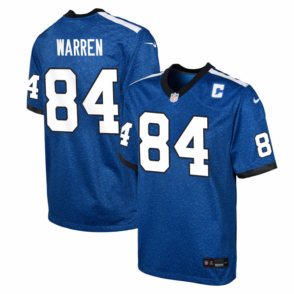 Nike Tyler Warren Indianapolis Colts Youth Alternate 2 Game Jersey Royal