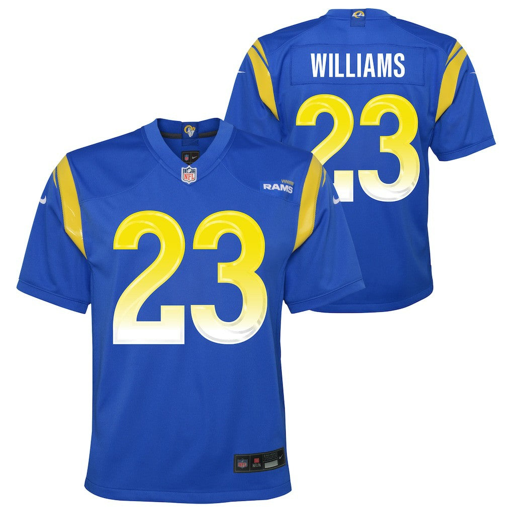 Nike Kyren Williams Los Angeles Rams Youth Team Game Jersey Royal
