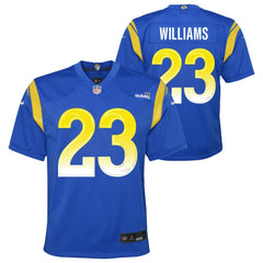 Nike Kyren Williams Los Angeles Rams Youth Team Game Jersey Royal