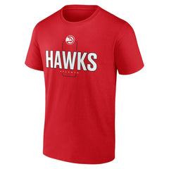 Atlanta Hawks Center Court Name & Number Custom T-Shirt Red