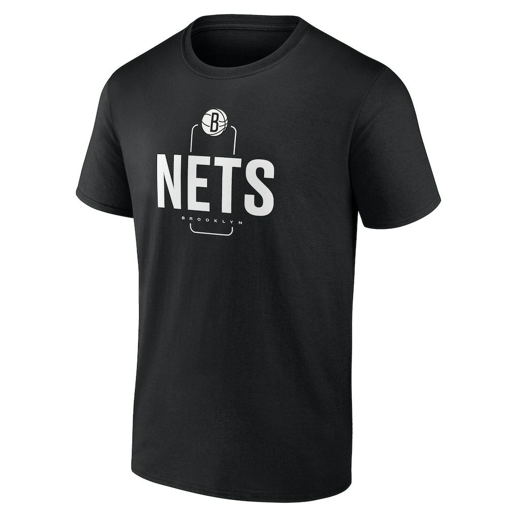 Brooklyn Nets Center Court Name & Number Custom T-Shirt Black